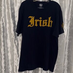 47 Notre Dame Fighting Irish Tee with Gold Print Men’s Size XL 🔥 BL1